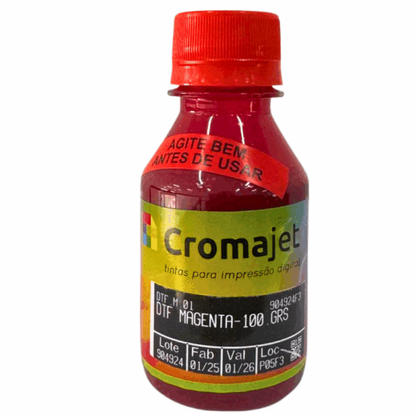 Tinta Dtf Kit 5 Cores - Fremplast Cromajet Tinta C-M-Y-K-White - Imagem 3
