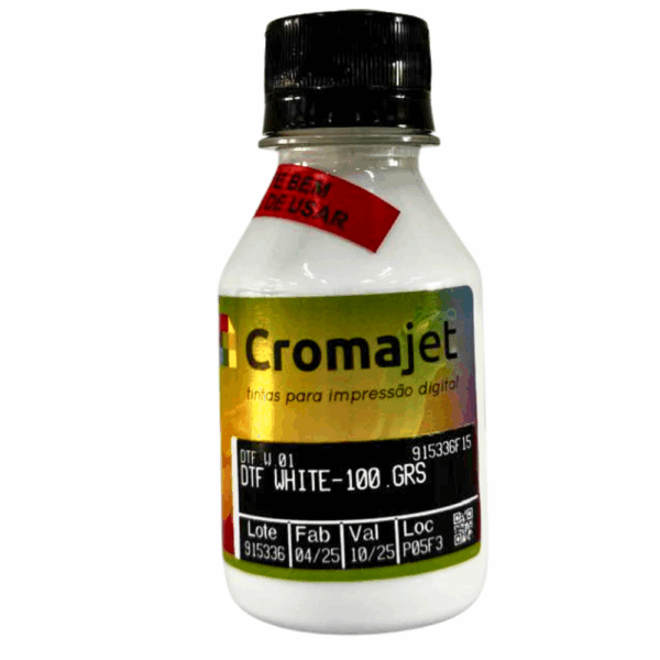 Tinta Dtf Kit 5 Cores - Fremplast Cromajet Tinta C-M-Y-K-White - Imagem 6