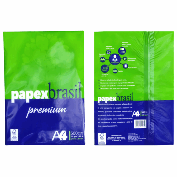 Papel A4 PAPEX 75g FSC - Resma 500 Folhas - Imagem 3