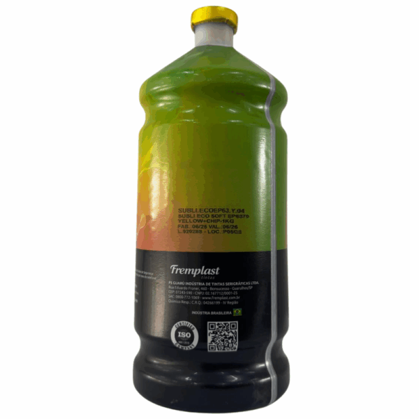 TINTA CROMAJET SUBLI ECO SOFT EP6370 YELLOW C/CHIP -1KG - Imagem 2