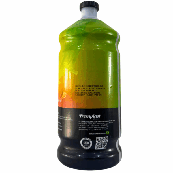 TINTA CROMAJET SUBLI ECO SOFT EP6370 BLACK C/CHIP -1KG - Imagem 2