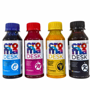 KIT CMYK TINTA CROMADESK SUBLI - 100 ml